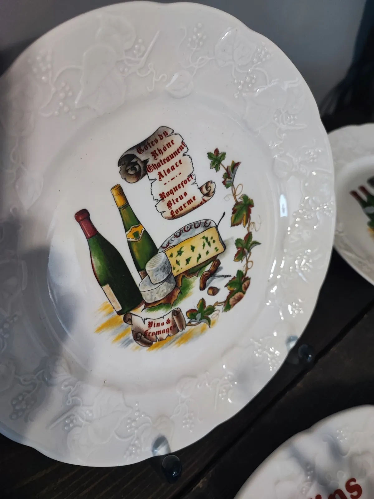 Francuska patera talerzyki unikatowe Vintage