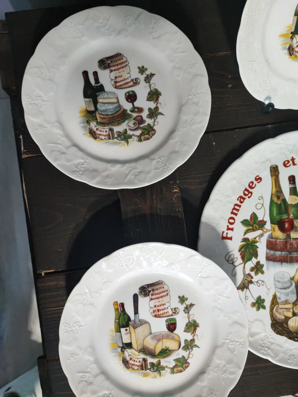 Francuska patera talerzyki unikatowe Vintage