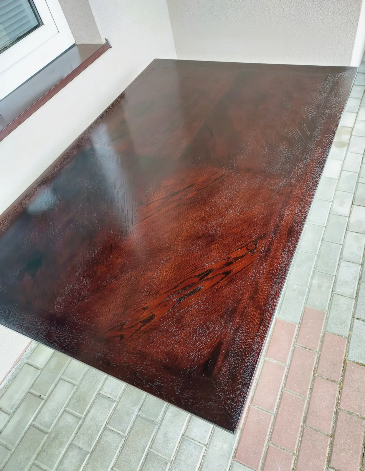Stary dębowy stół masywny solidny rozkładany po renowacji 95x145-260cm F107