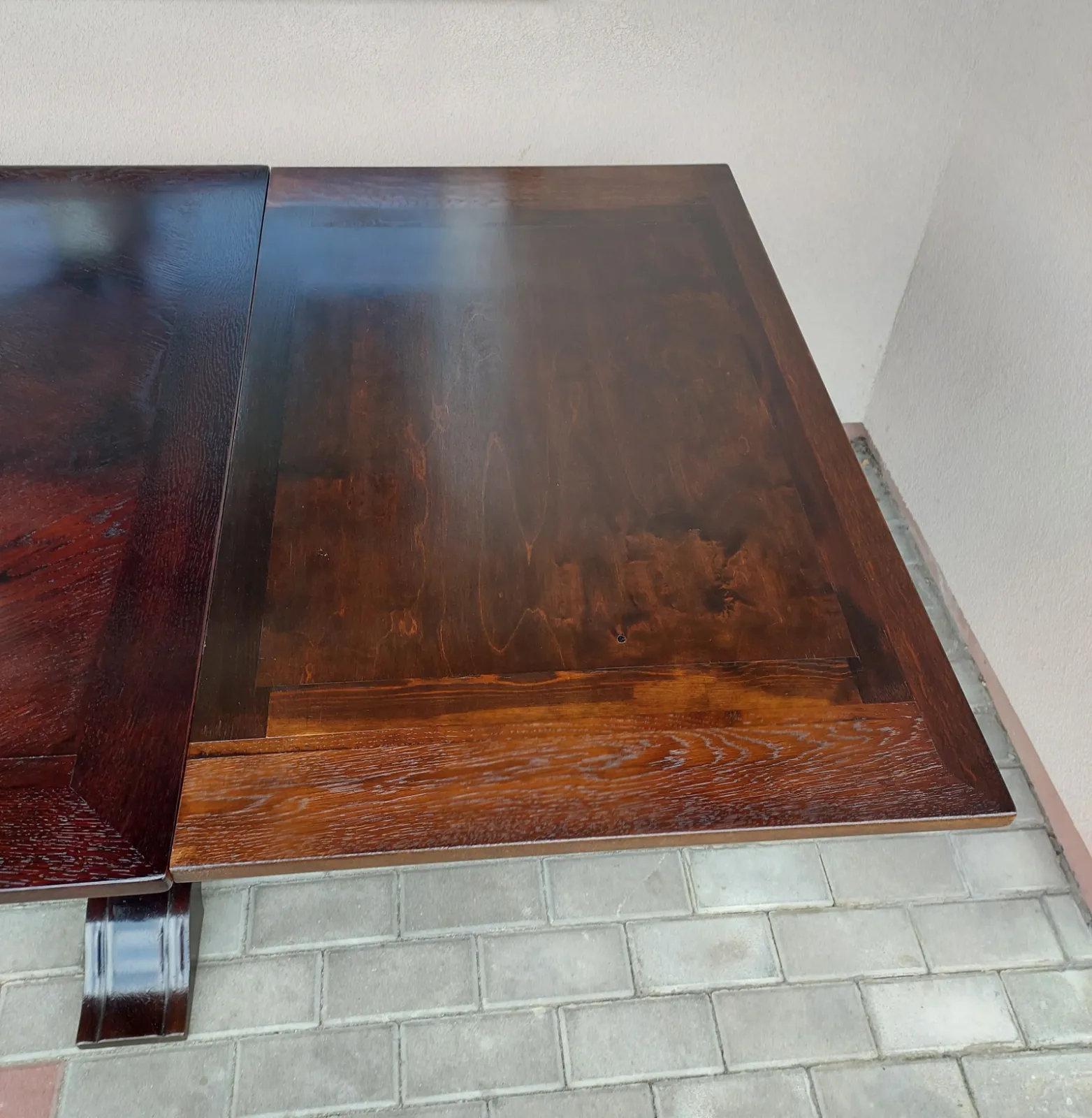 Stary dębowy stół masywny solidny rozkładany po renowacji 95x145-260cm F107