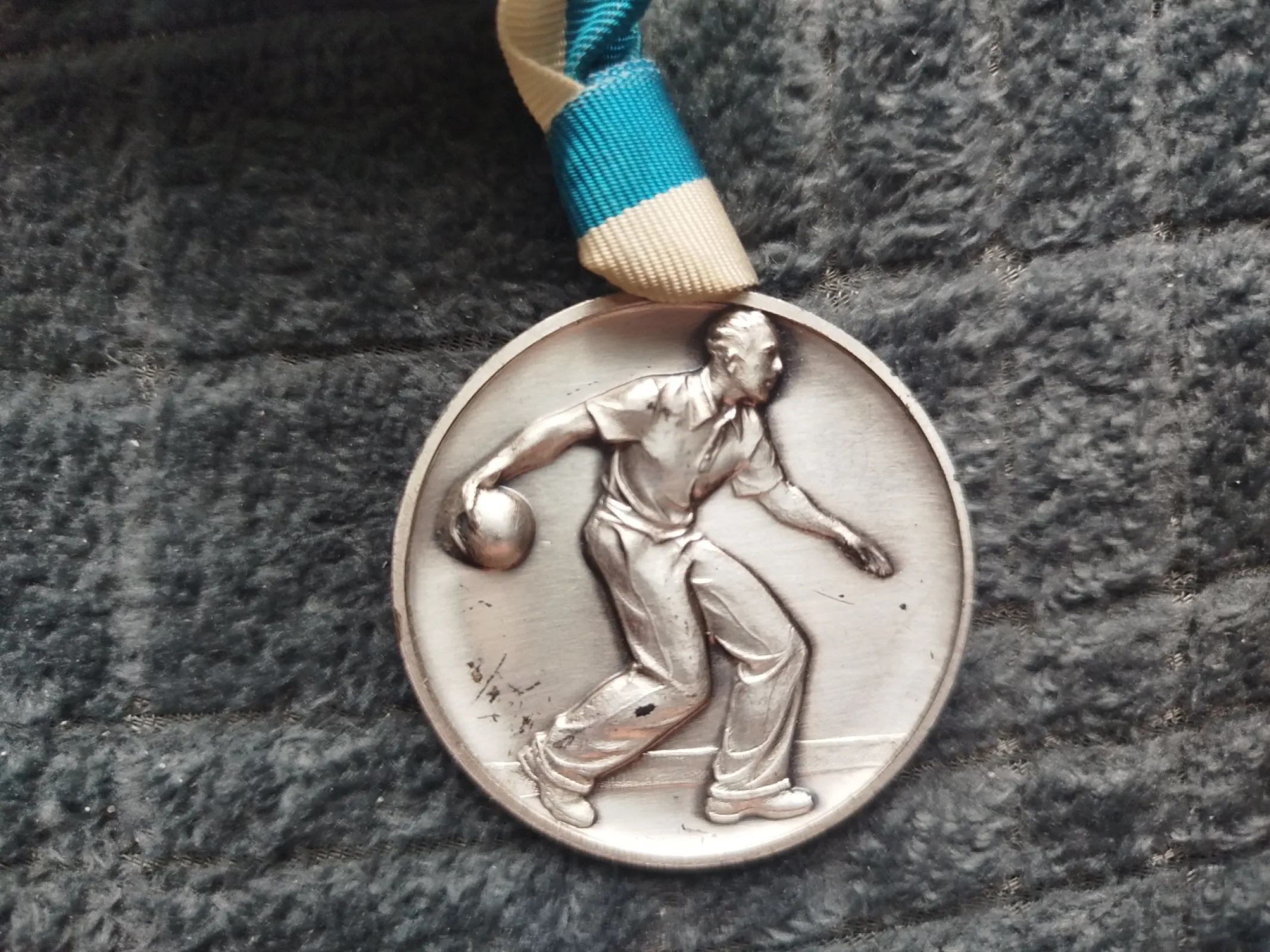Medal pamiątkowy „10 Jahre AH Gut Holz” – niemiecki klub kręglarski, vintage