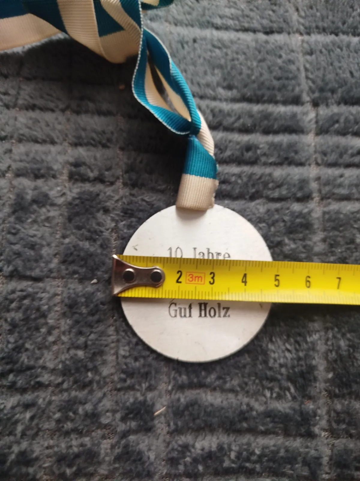 Medal pamiątkowy „10 Jahre AH Gut Holz” – niemiecki klub kręglarski, vintage