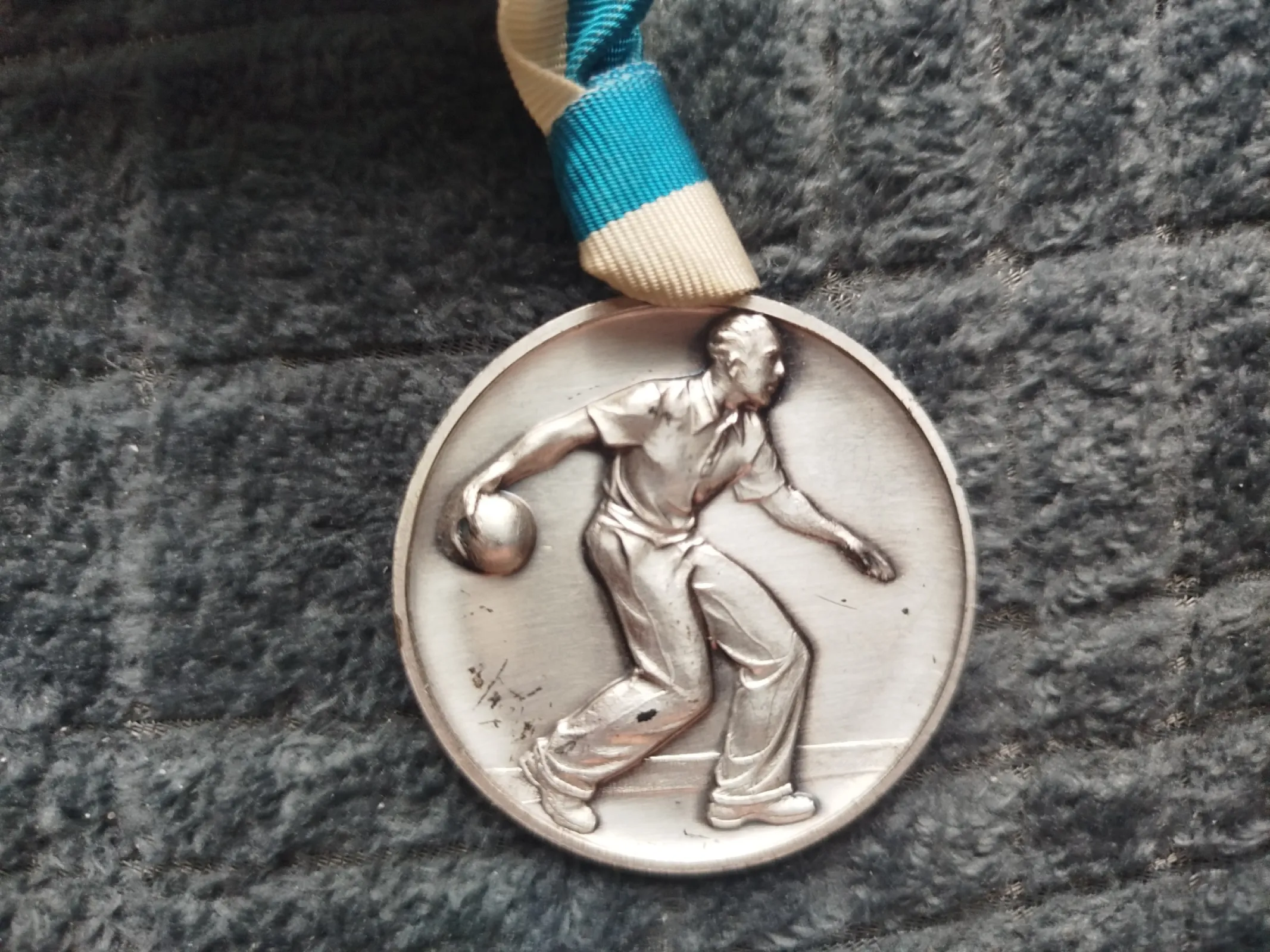 Medal pamiątkowy „10 Jahre AH Gut Holz” – niemiecki klub kręglarski, vintage