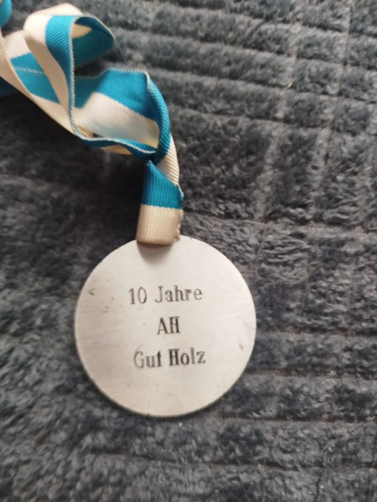 Medal pamiątkowy „10 Jahre AH Gut Holz” – niemiecki klub kręglarski, vintage