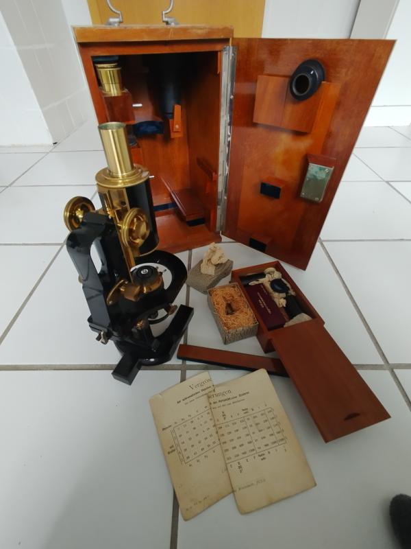 Mikroskop Carl Zeiss Jena 1903r.