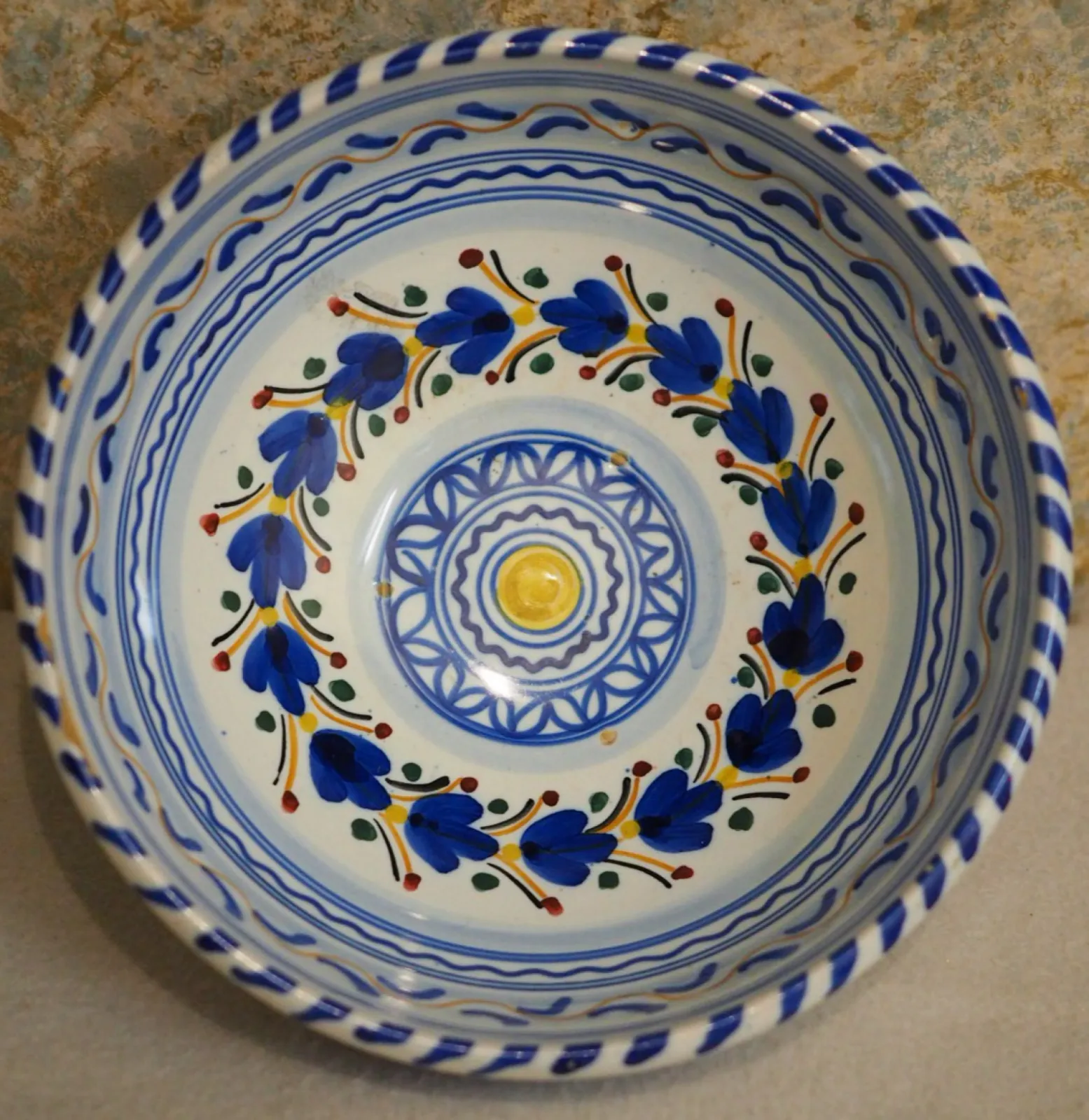 Ceramiczny talerz, miska na tapas z Hiszpanii. Handmade. Lata 60.