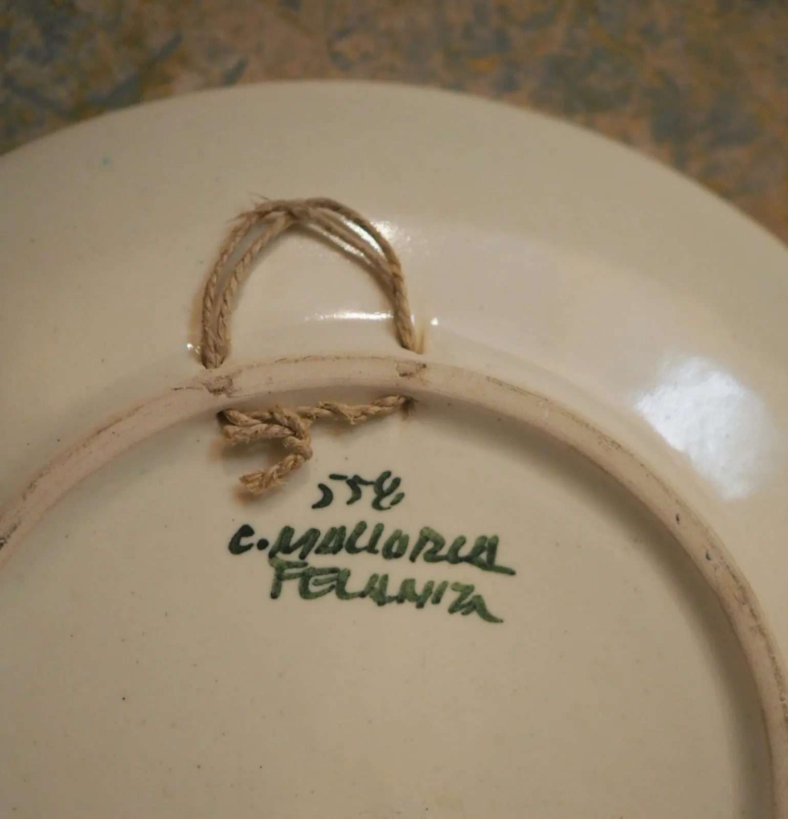Ozdobny talerz na ścianę od C. Mallorca Felanitx. Antyk! 1930 r.