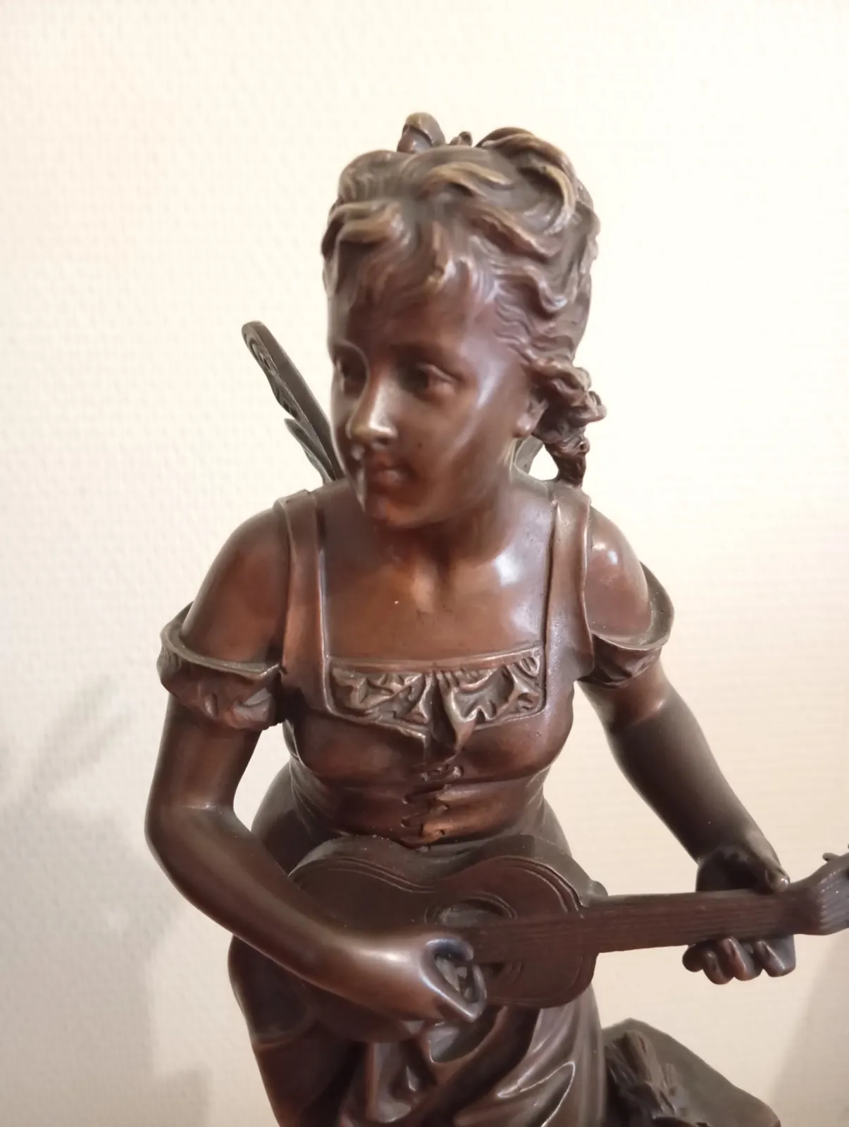 Wielka Rzeźba z Brązu „CIGALE” – Eutrope BOURET (42 cm) – Medal Salonu