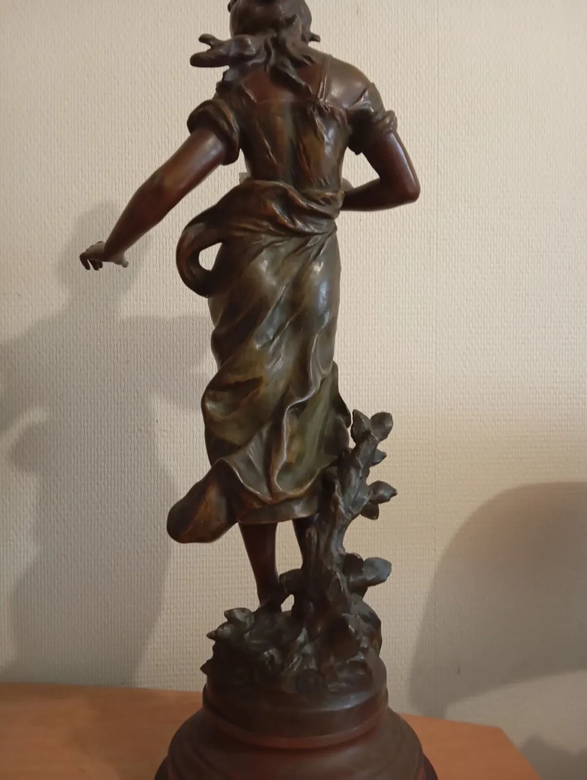 Zabytkowa Rzeźba Secesyjna 60 cm – Franc Moreau – "Fabrication Française Paris" – Antyk