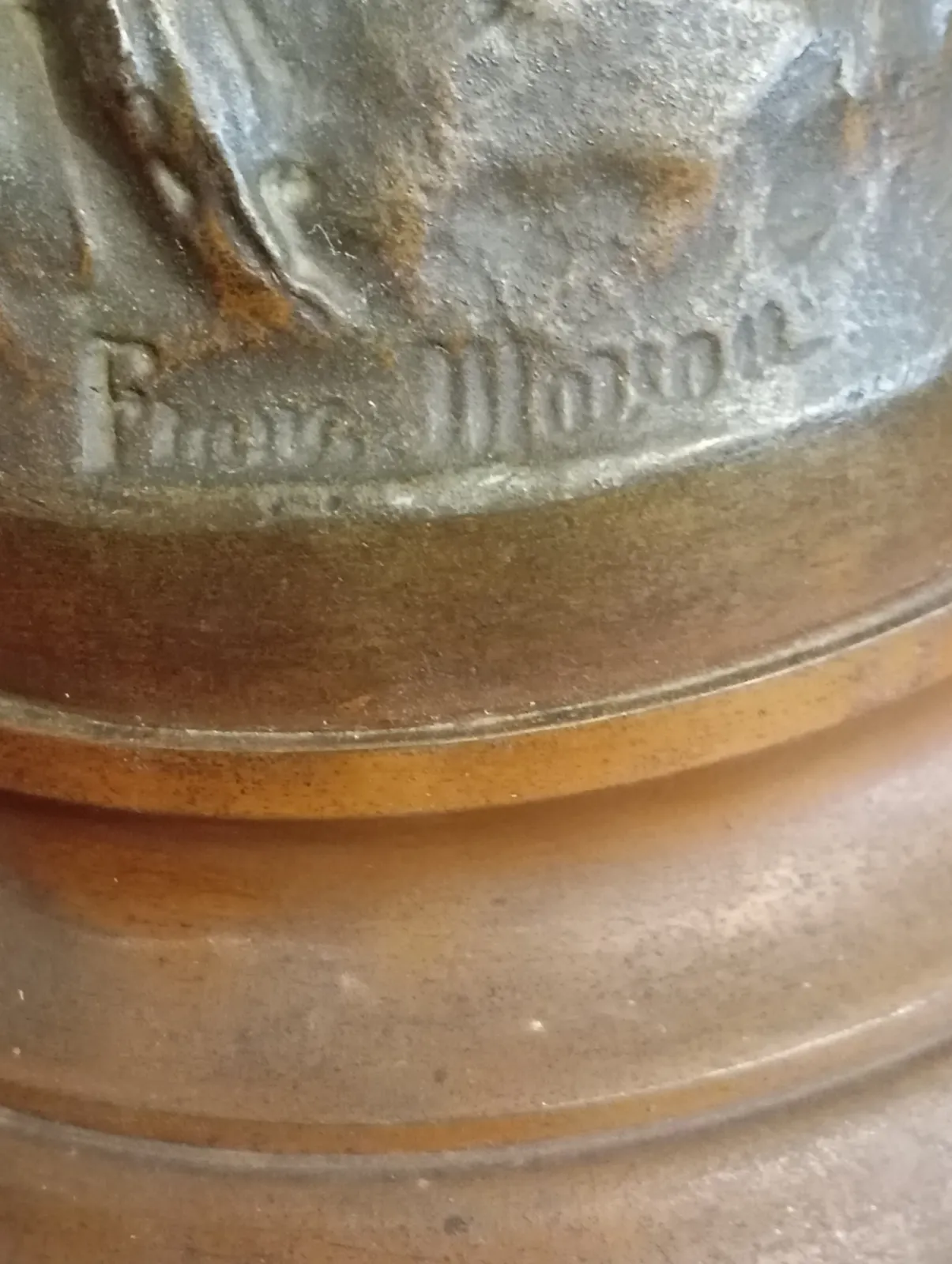 Zabytkowa Rzeźba Secesyjna 60 cm – Franc Moreau – "Fabrication Française Paris" – Antyk