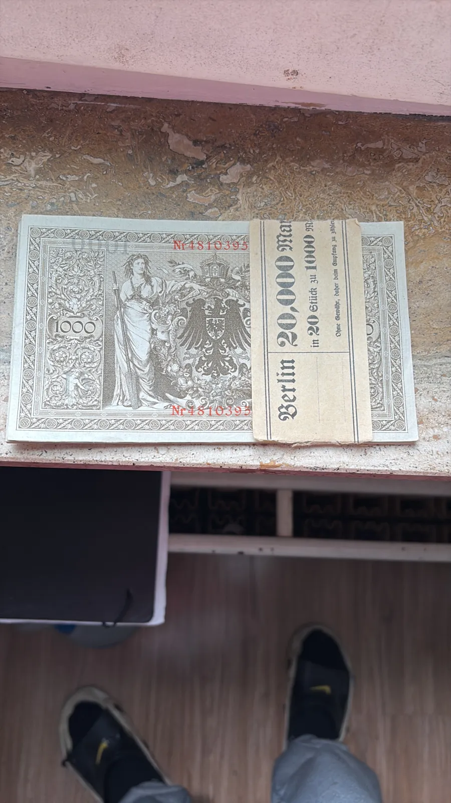Niemieckie banknoty 1901 paczka