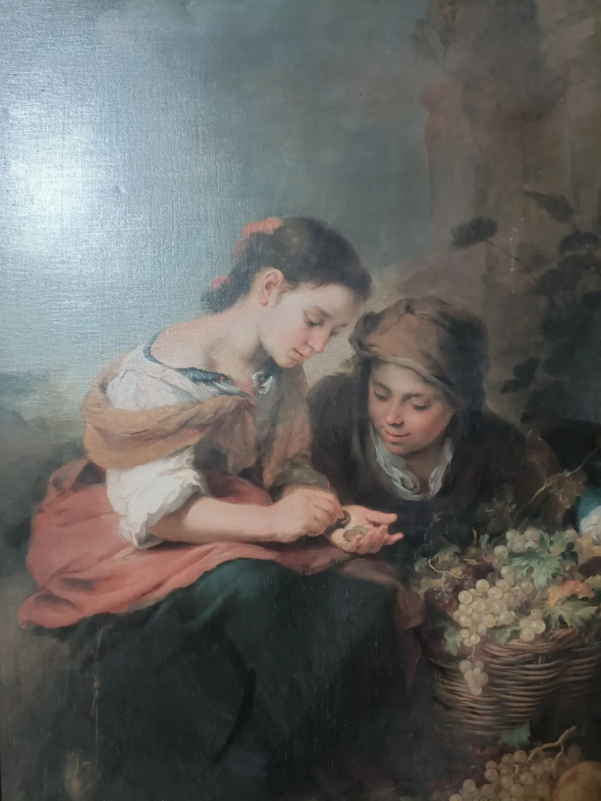 Reprodukcja obrazu Murillo „Mała sprzedawczyni owoców” 50x65 cm w ramie