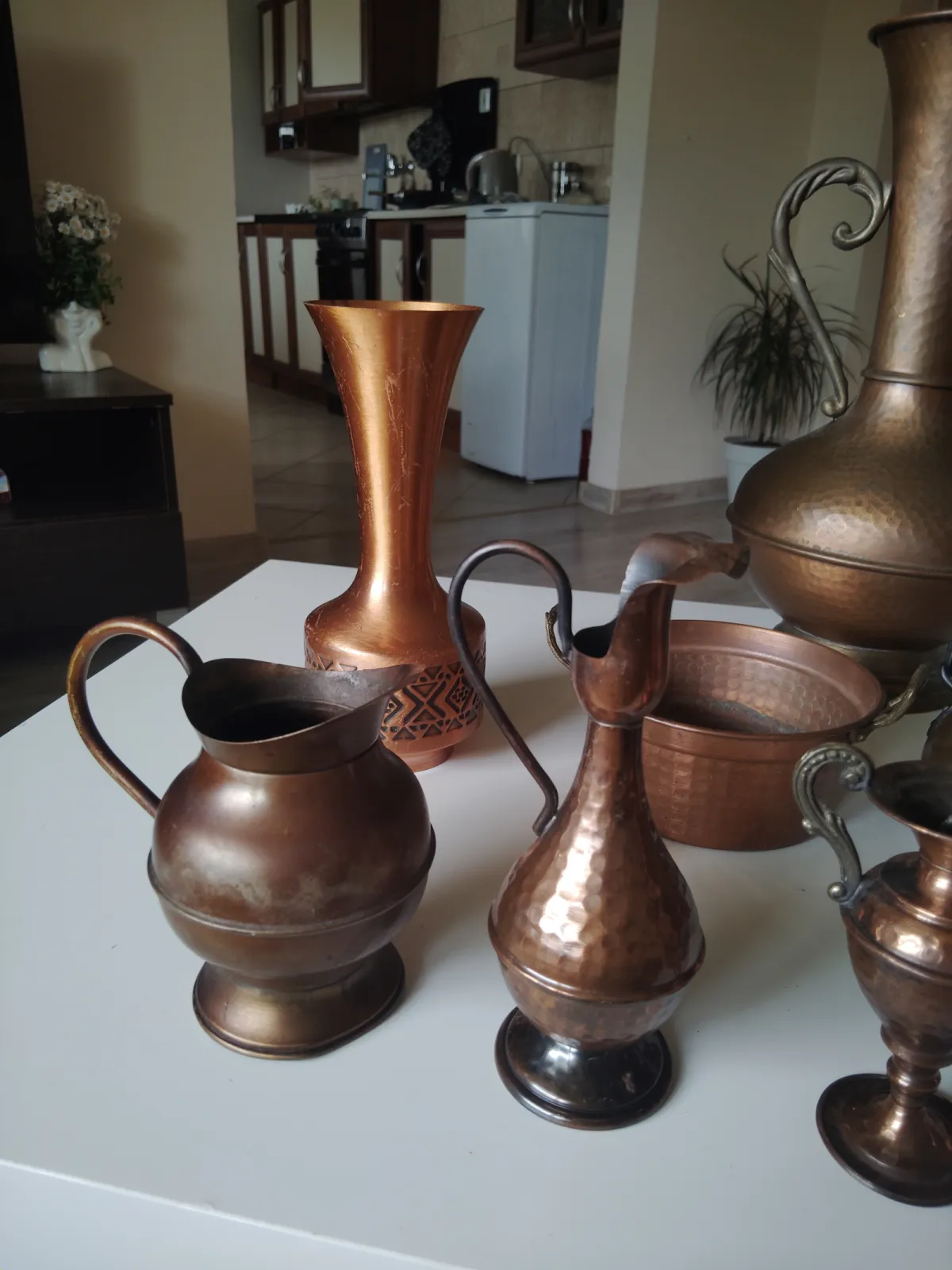 Miedziane naczynia Vintage