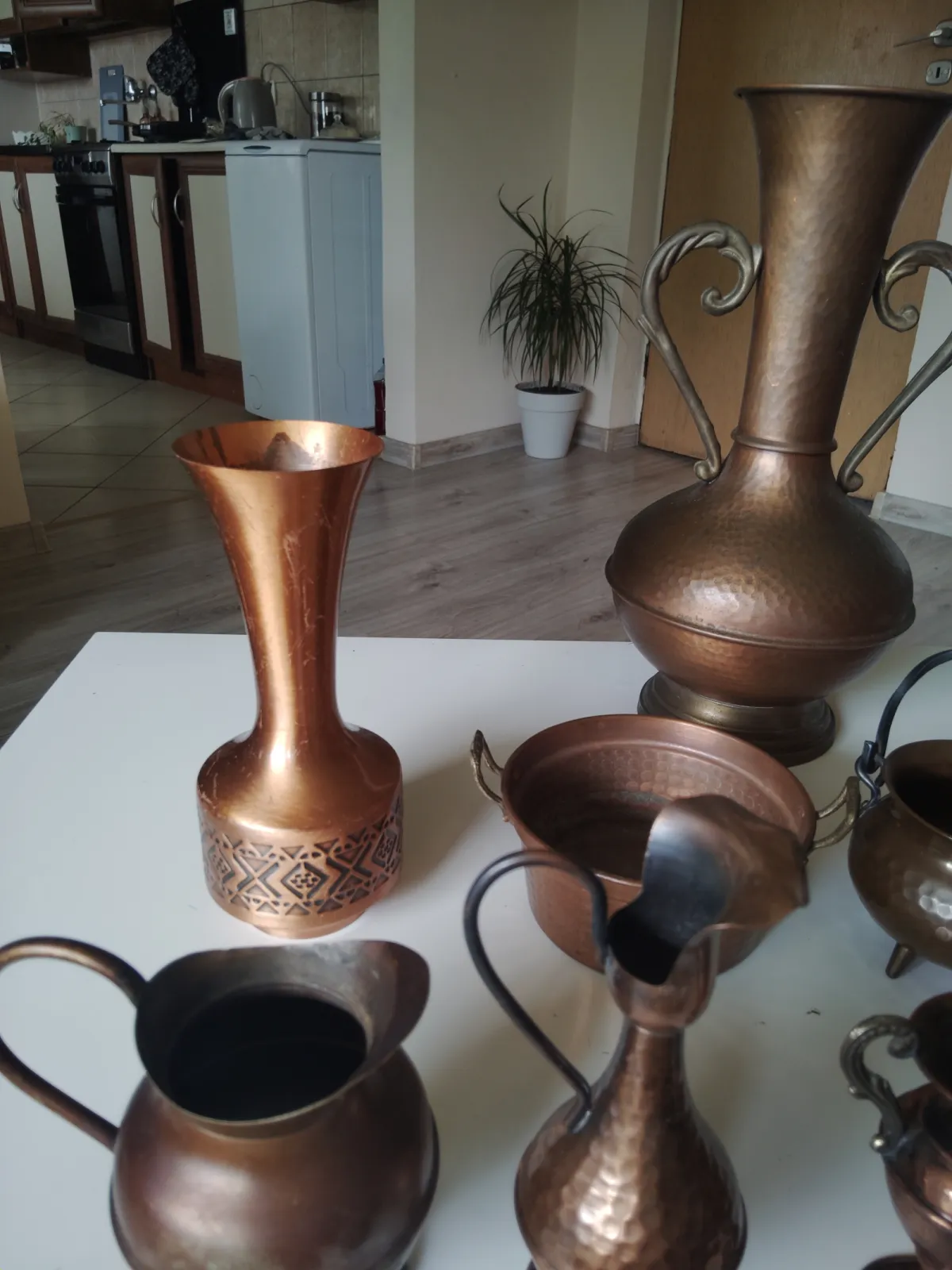Miedziane naczynia Vintage
