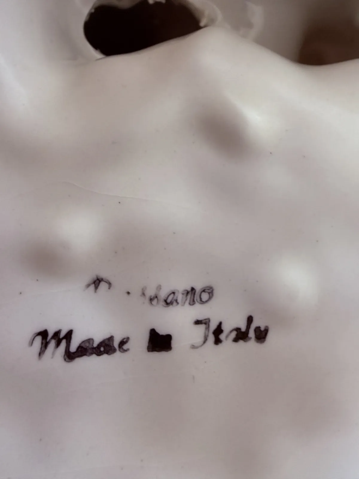 Lampa stołowa z włoskiej porcelany w stylu Capodimonte