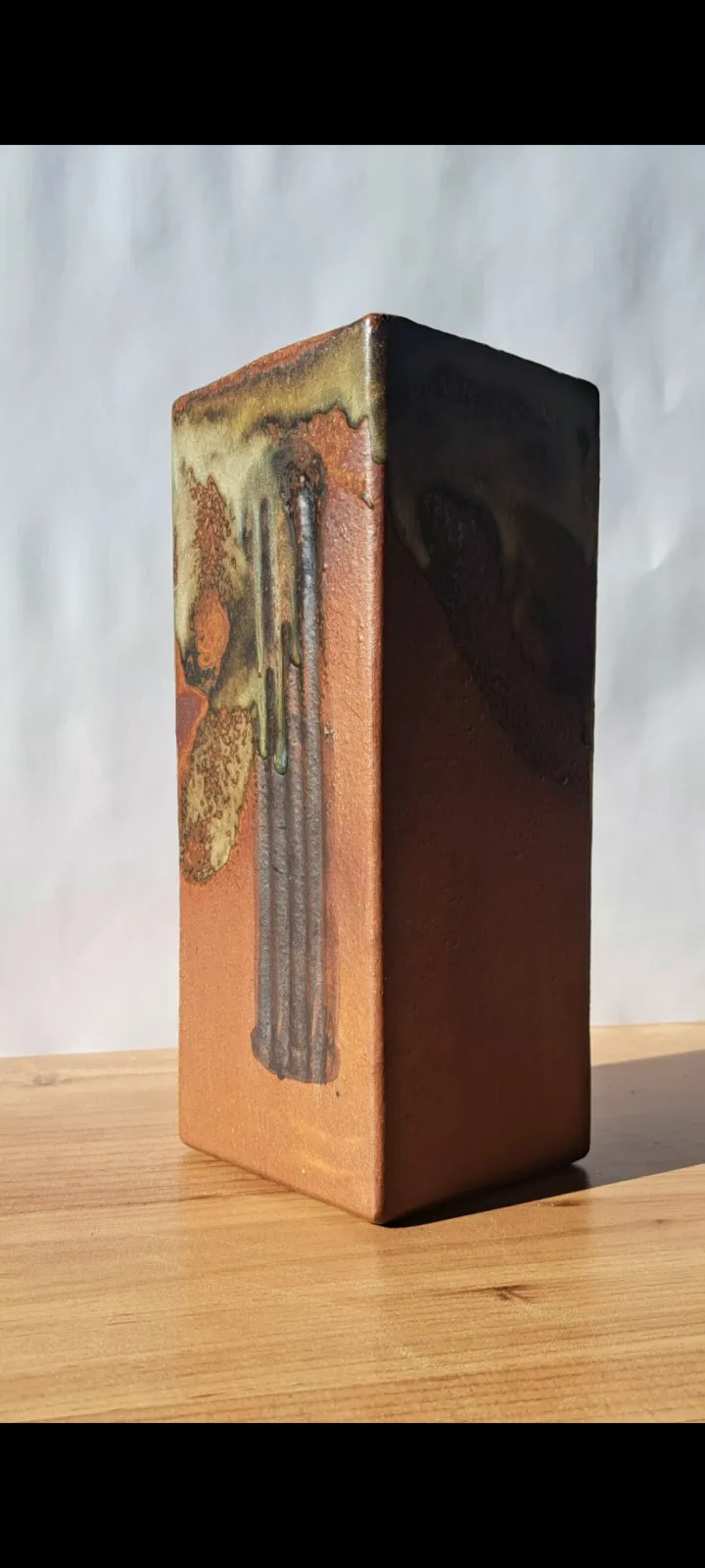 Duńska ceramika Axella Design vintage lata 70. Kamionka wazony sygnowane 3 szt.