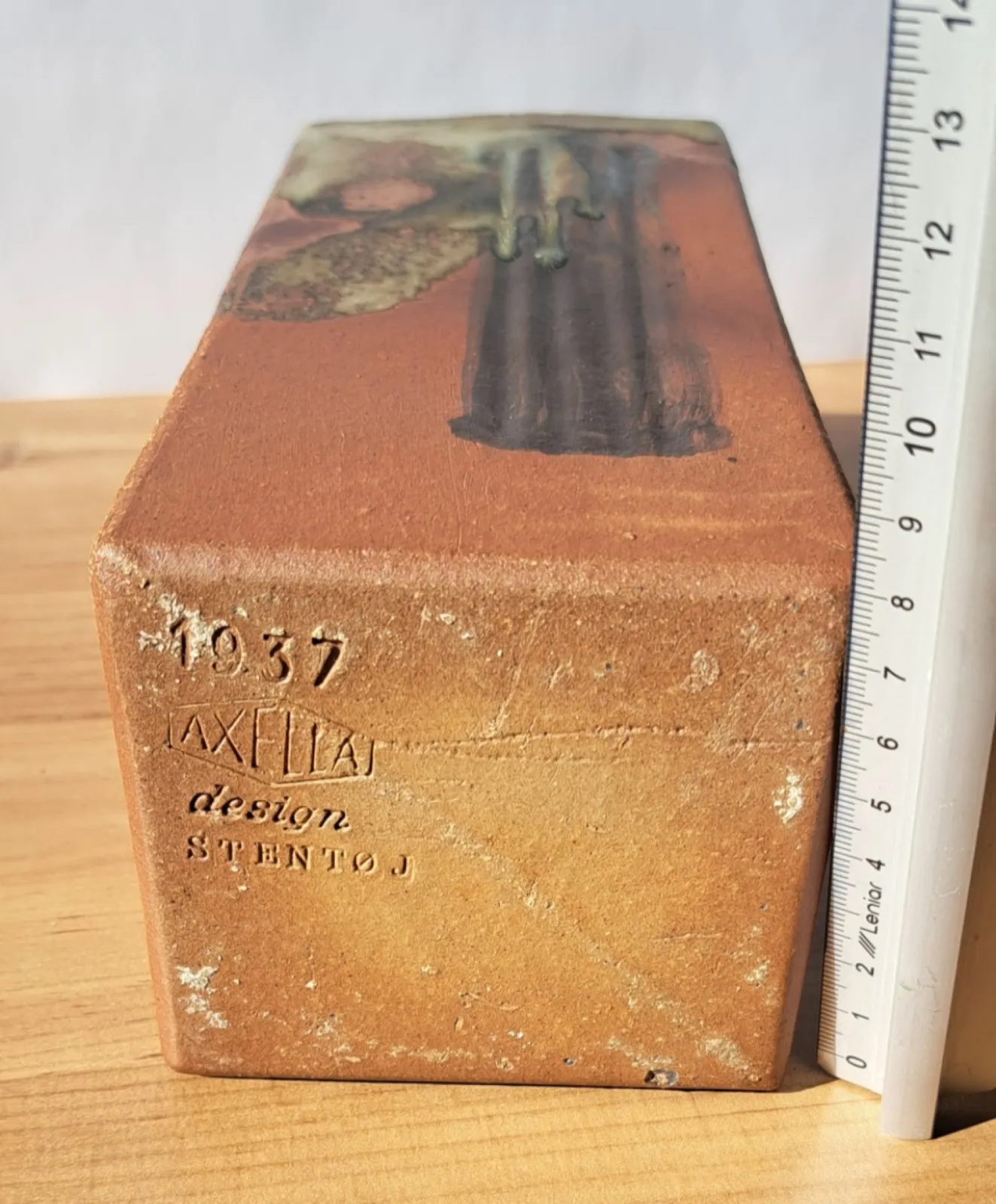 Duńska ceramika Axella Design vintage lata 70. Kamionka wazony sygnowane 3 szt.