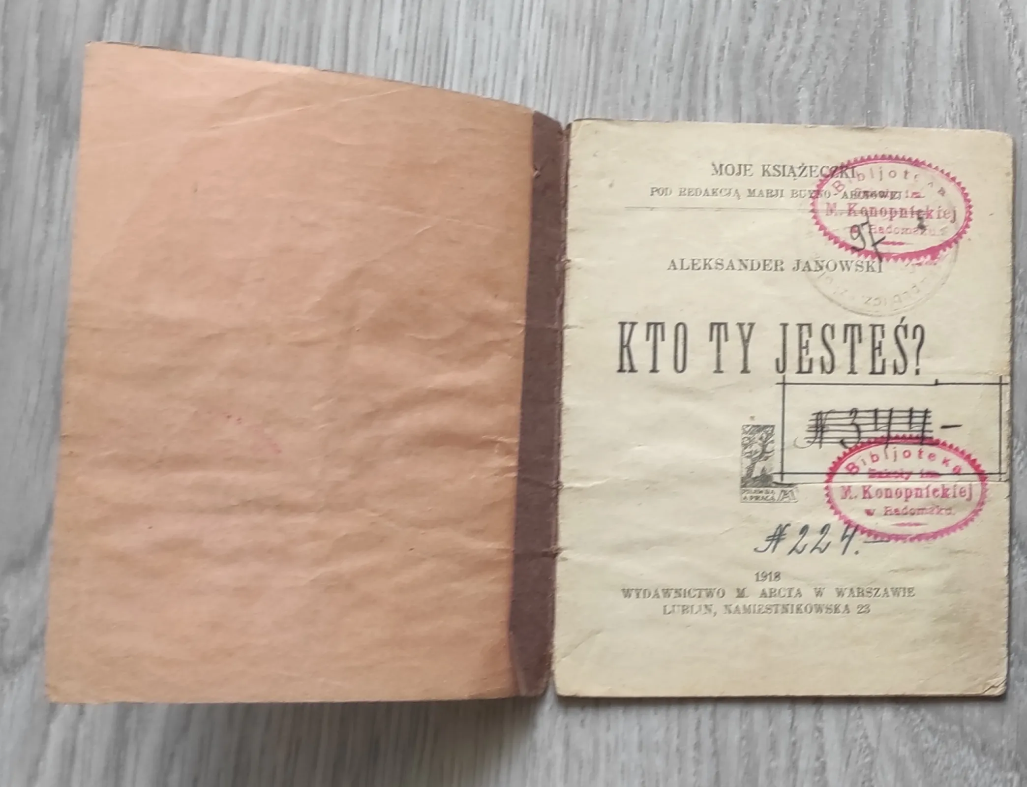 Polska broszura patriotyczna z 1918r "Kto ty jesteś?"