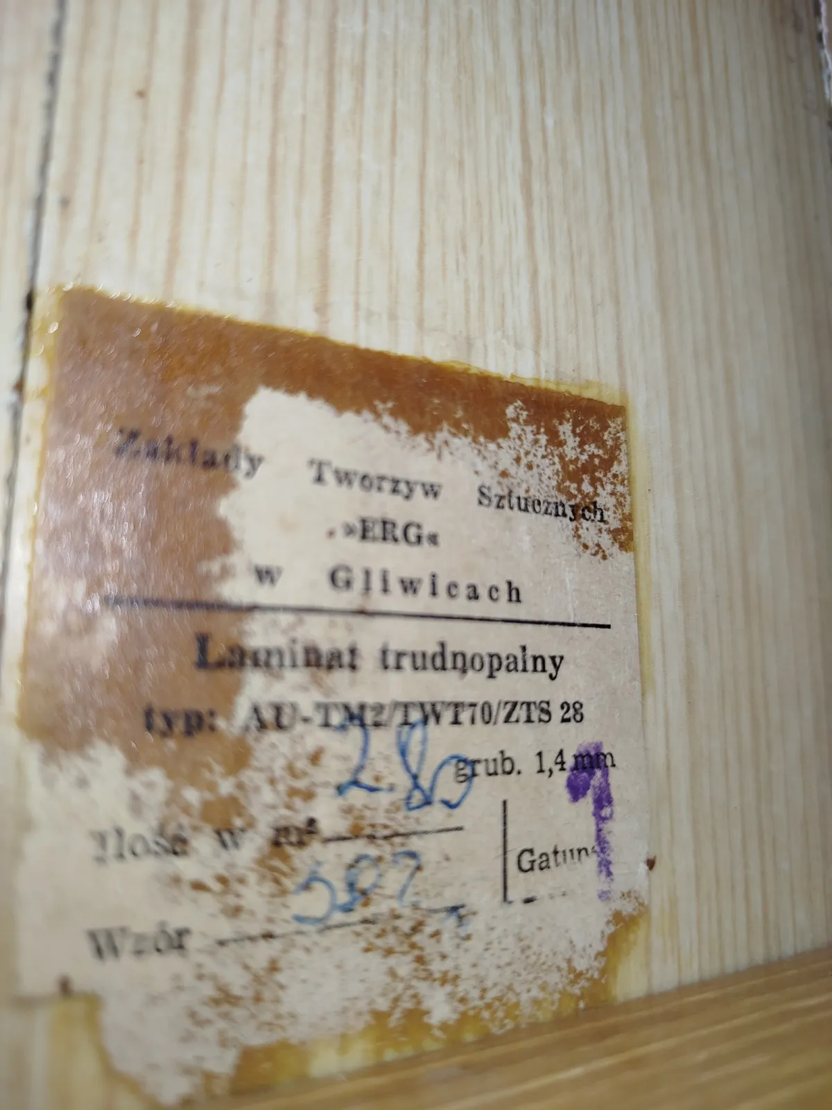 Biurko szkolne PRL / Cepelia „CIS”(ok. 1975–1982)