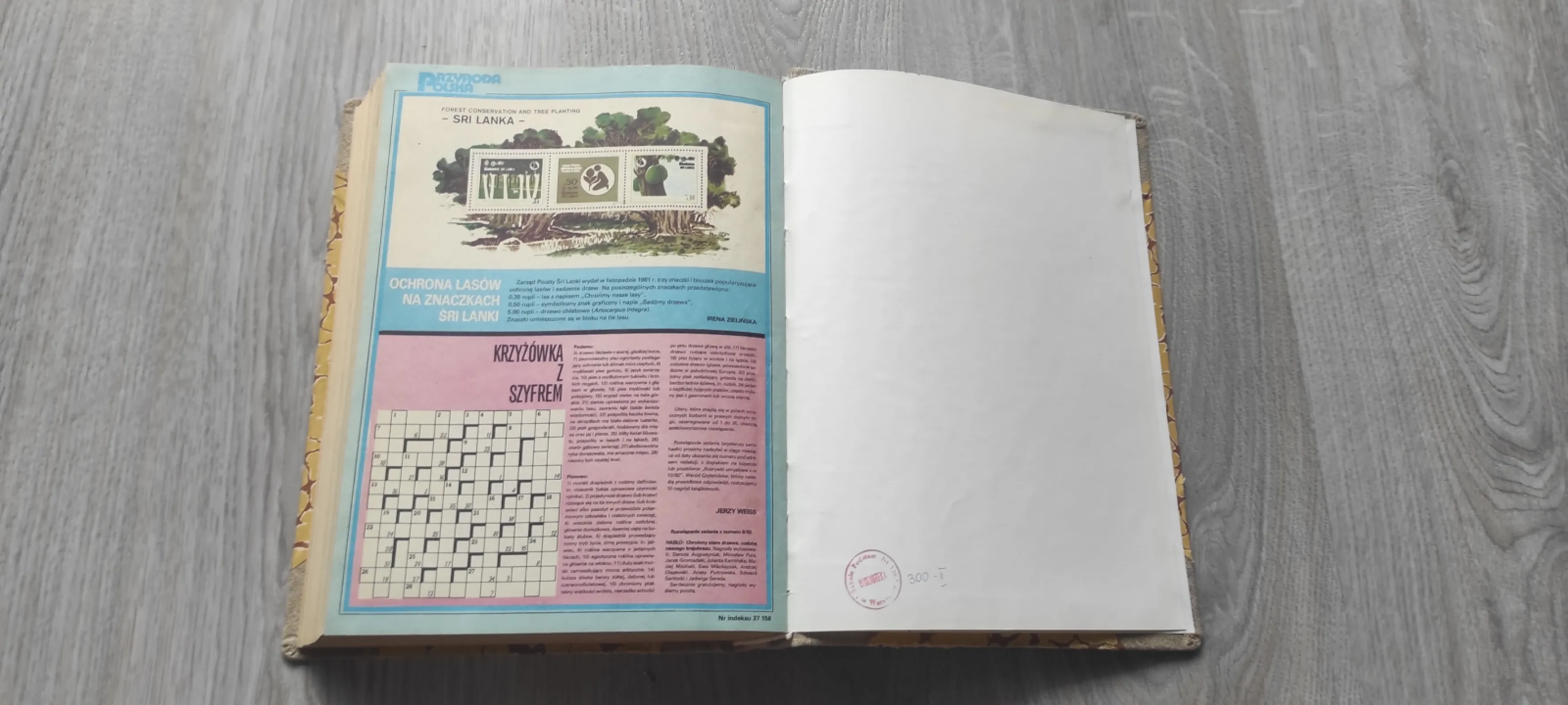 Oprawione 2 roczniki miesięcznika "Przyroda polska" 1981 i 1982