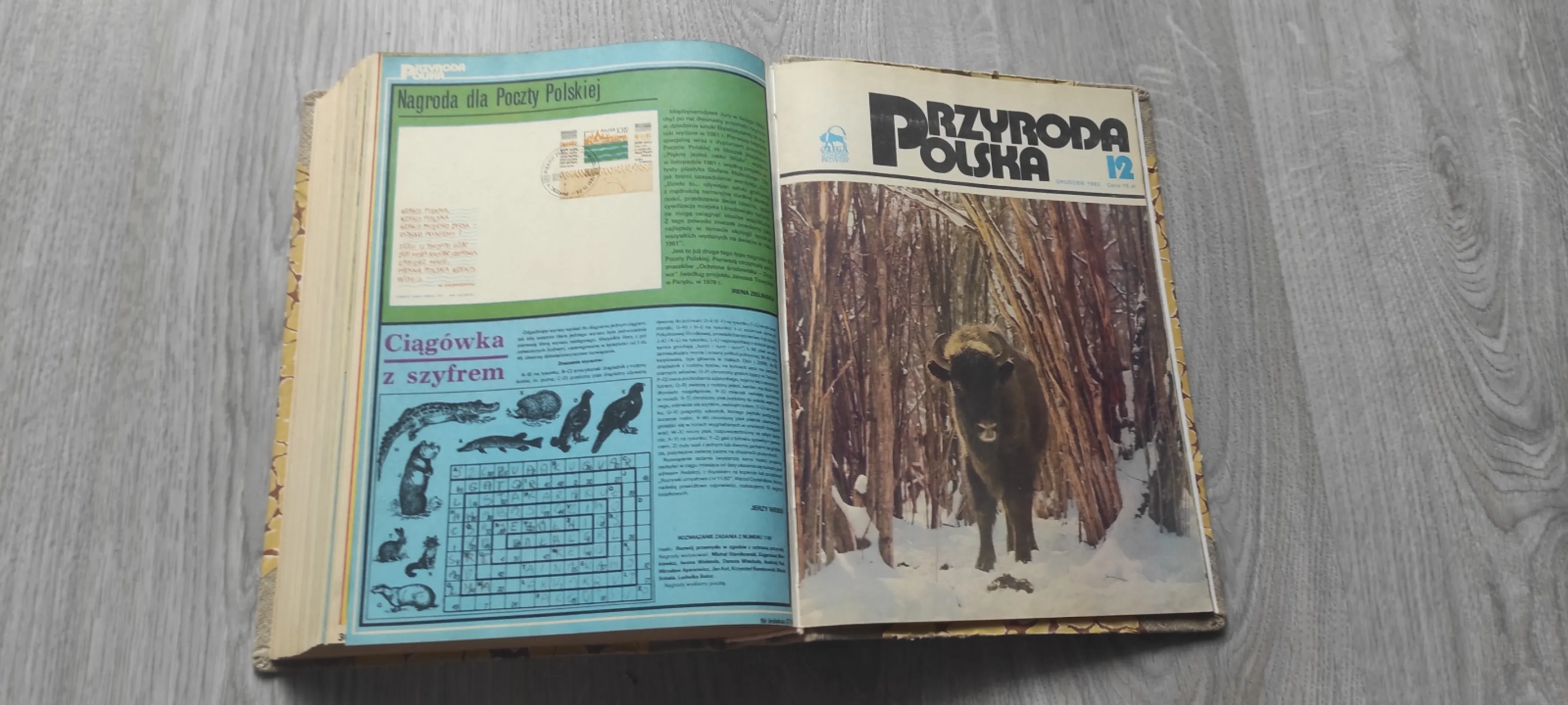 Oprawione 2 roczniki miesięcznika "Przyroda polska" 1981 i 1982