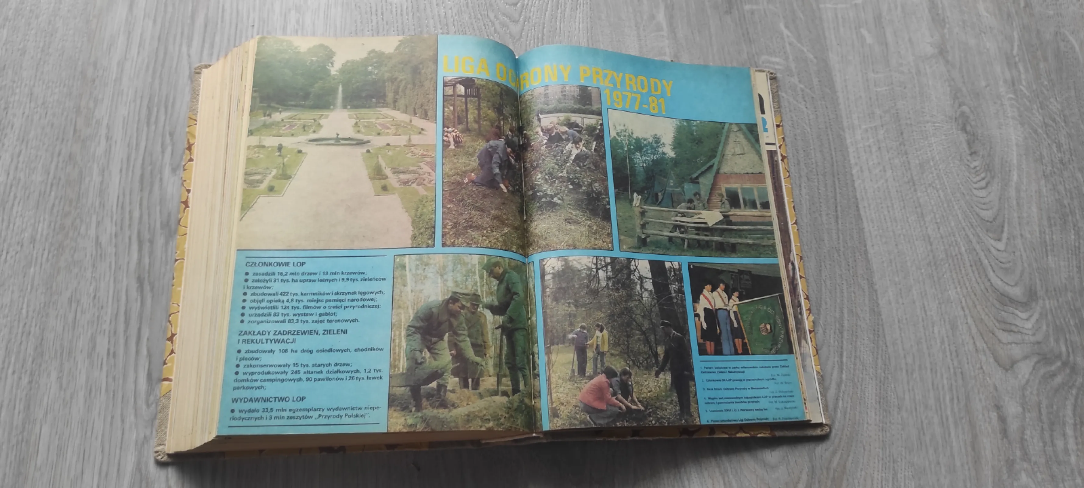 Oprawione 2 roczniki miesięcznika "Przyroda polska" 1981 i 1982