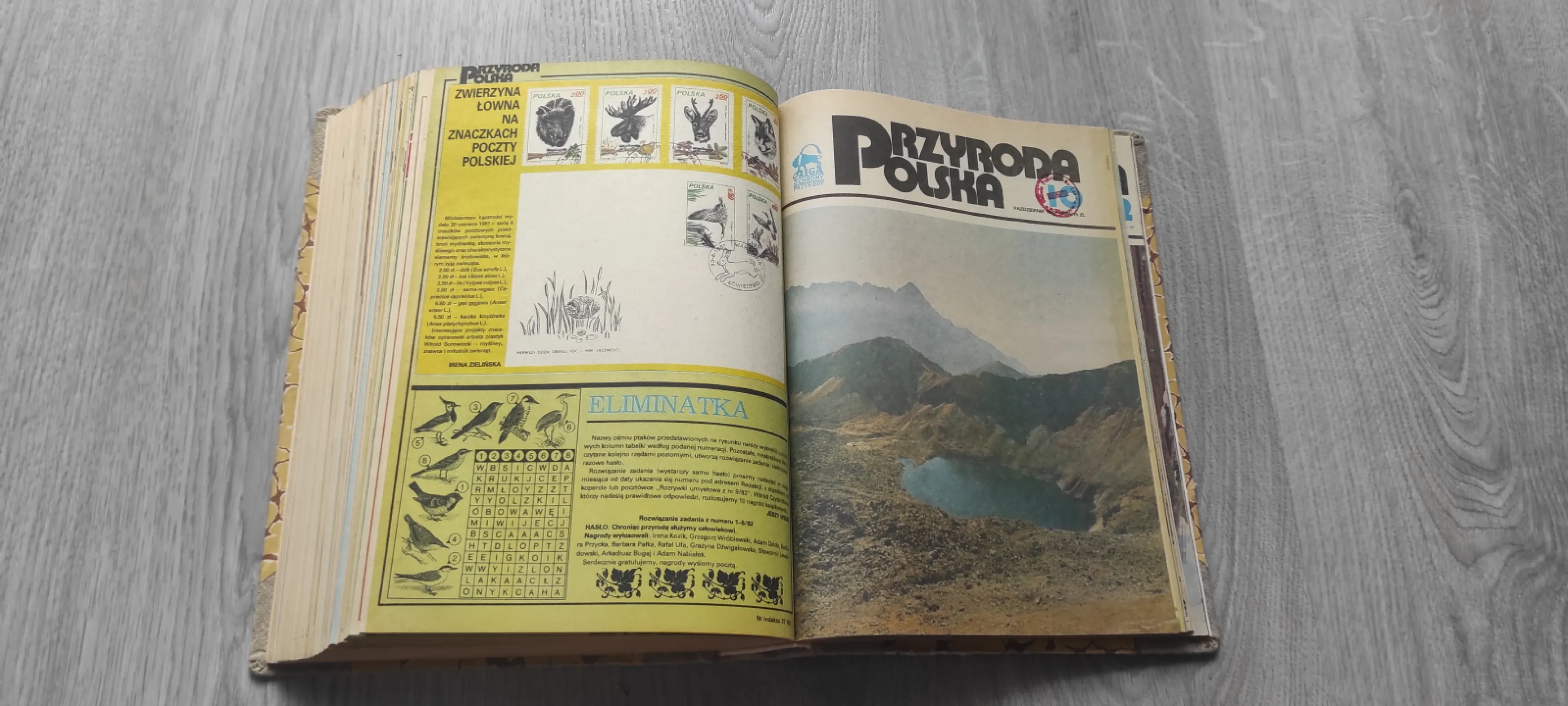 Oprawione 2 roczniki miesięcznika "Przyroda polska" 1981 i 1982