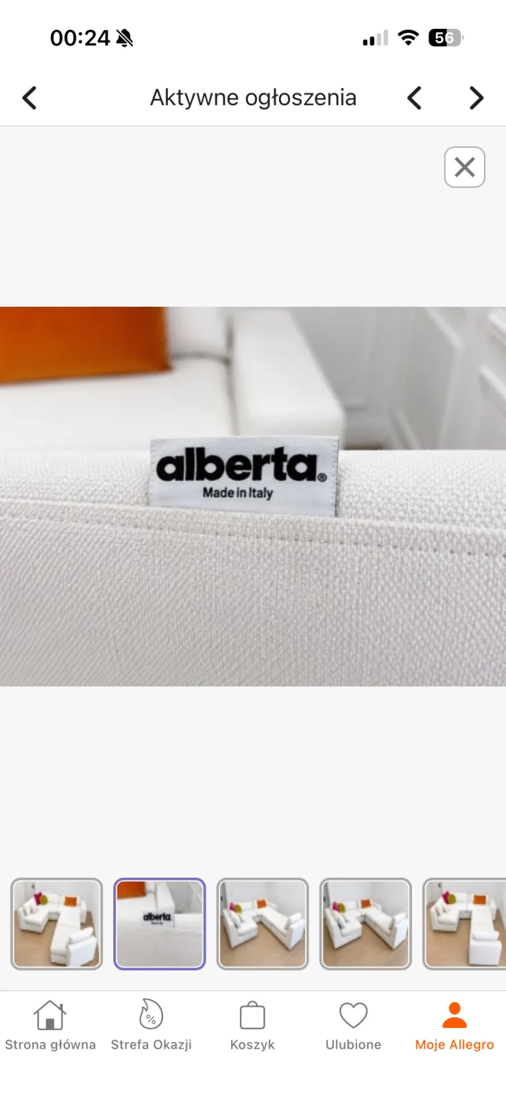 Włoski narożnik modułowy ALBERTA – Made in Italy