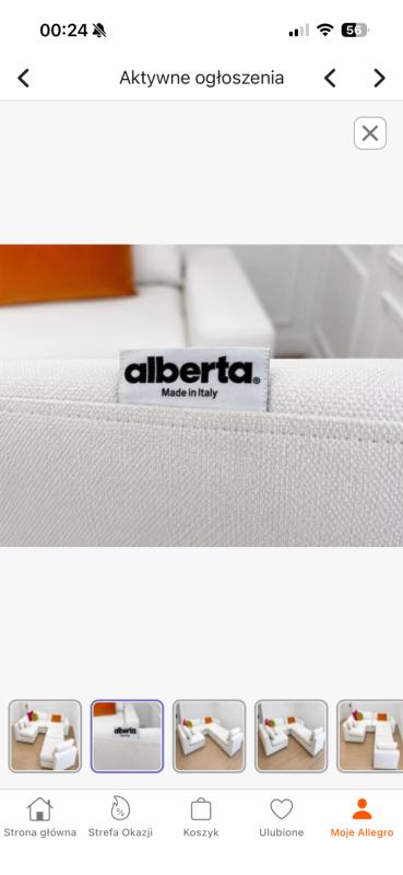 Włoski narożnik modułowy ALBERTA – Made in Italy
