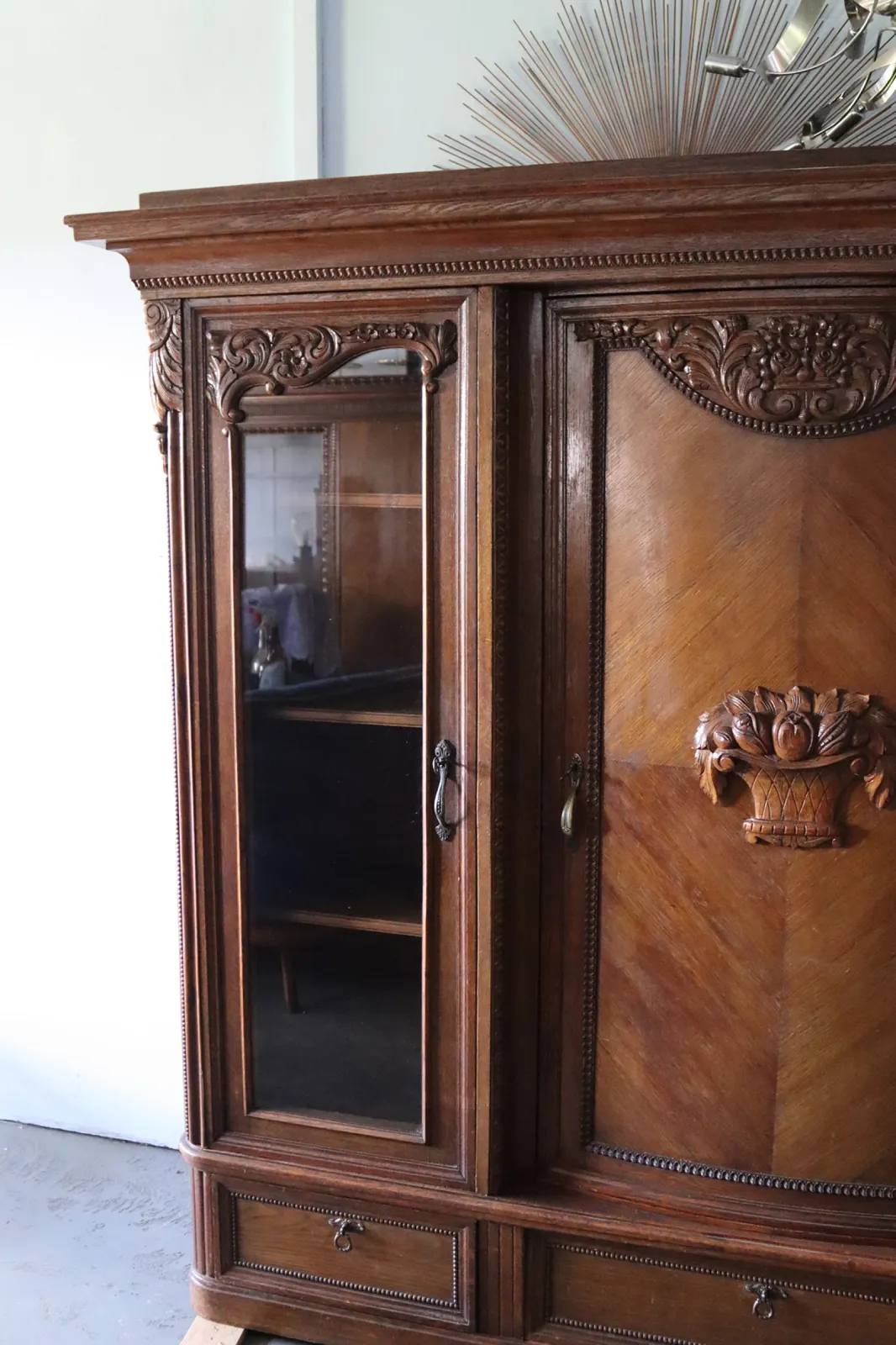 Pałacowa Biblioteka | francuskie Art Déco / eklektyzm lata 20. 30. / motyw corbeille de fruits