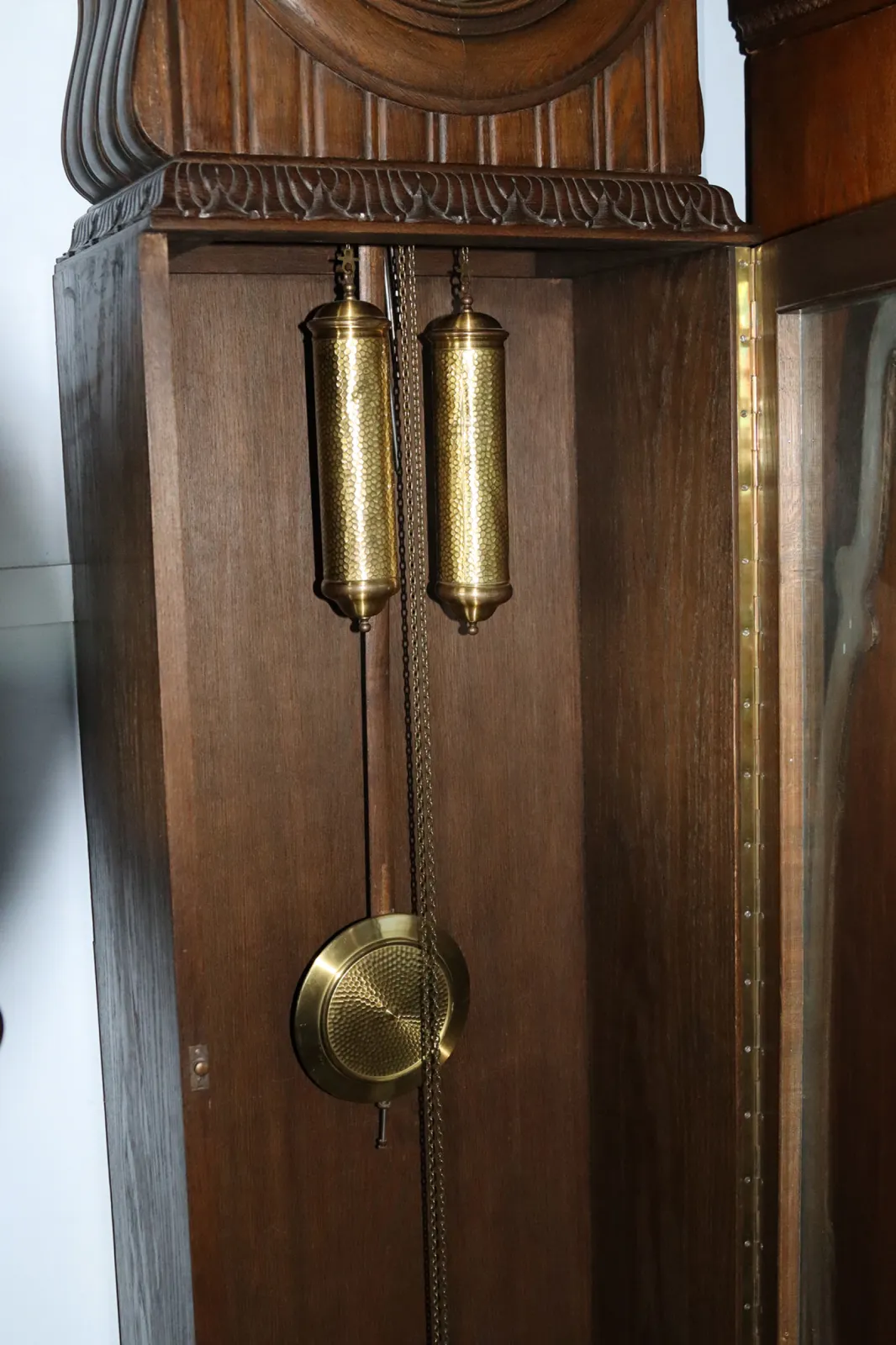 Dębowy Zegar Stojący Gustav Becker | zegar typu "baba" / mechanizm z ok. 1860 roku / eklektyczna snycerka