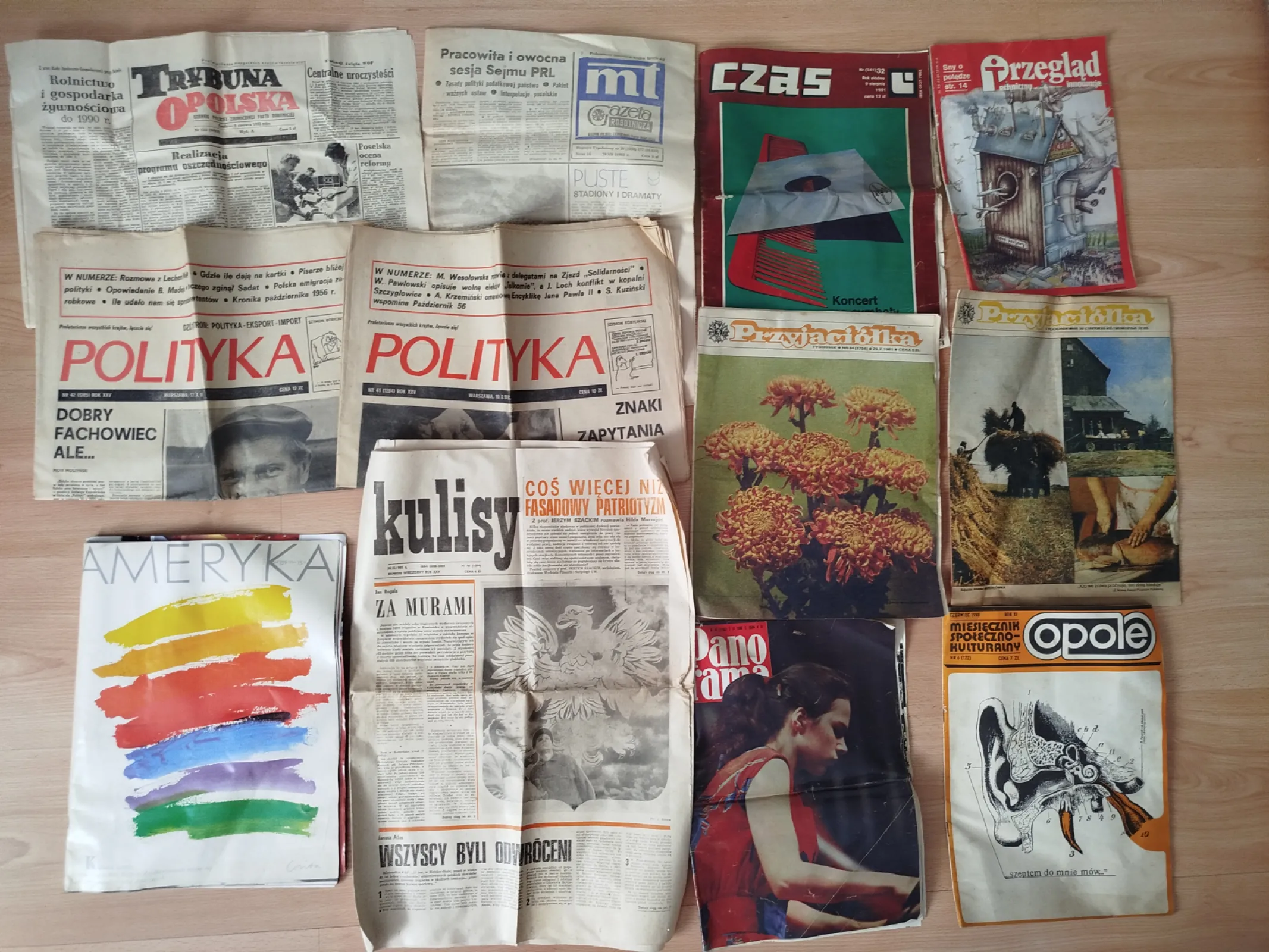Gazety i czasopisma z PRL za 1981 rok