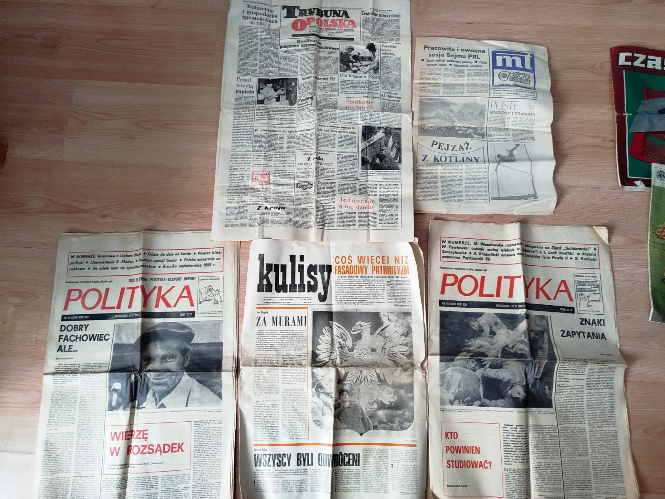 Gazety i czasopisma z PRL za 1981 rok