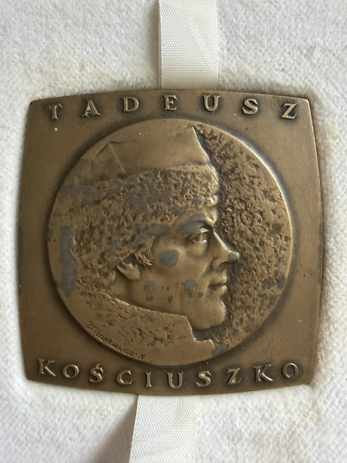Medal / plakieta okolicznościowa PLL LOT „Tadeusz Kościuszko” IŁ-62 w oryginalnym etui
