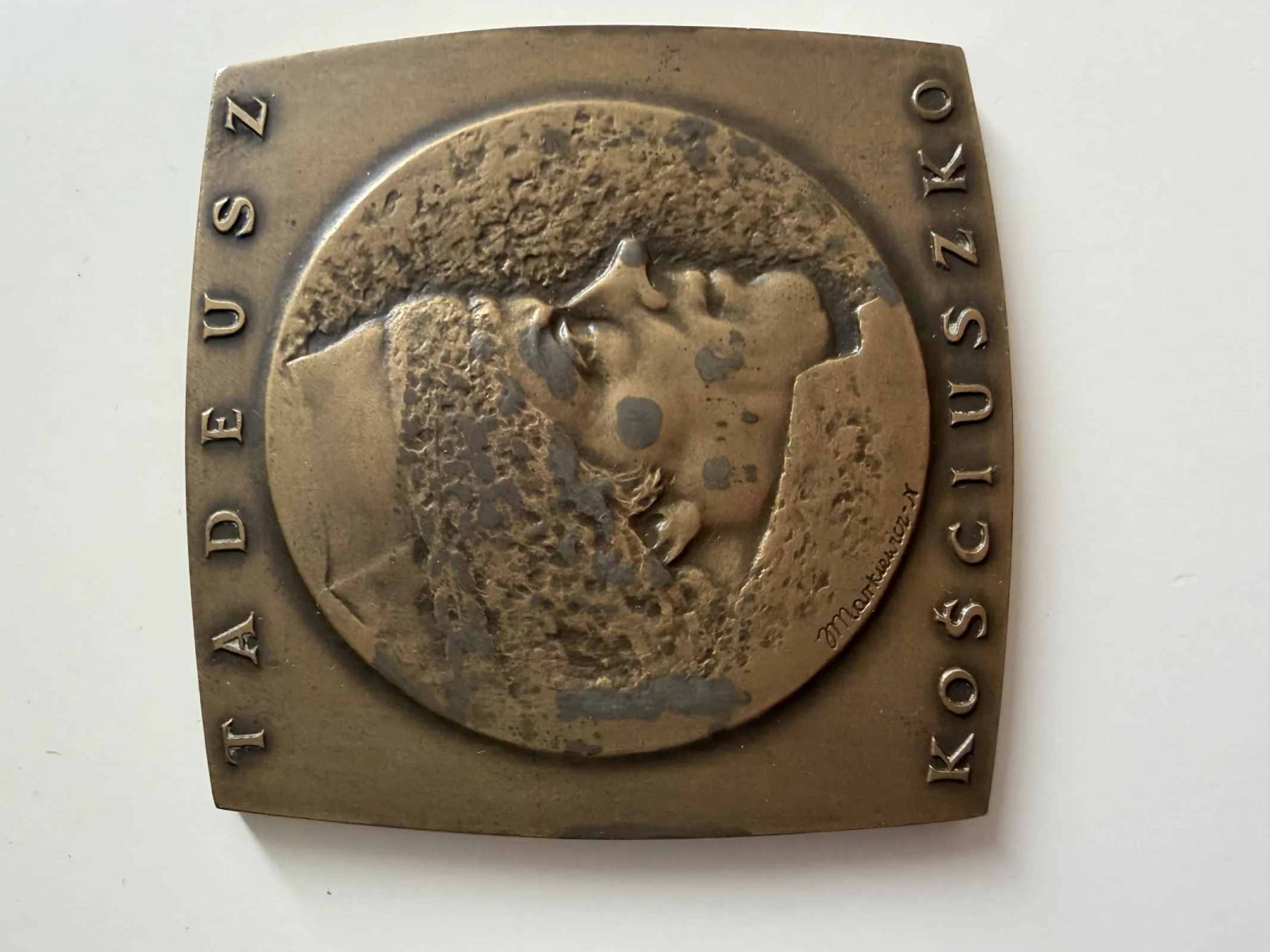 Medal / plakieta okolicznościowa PLL LOT „Tadeusz Kościuszko” IŁ-62 w oryginalnym etui