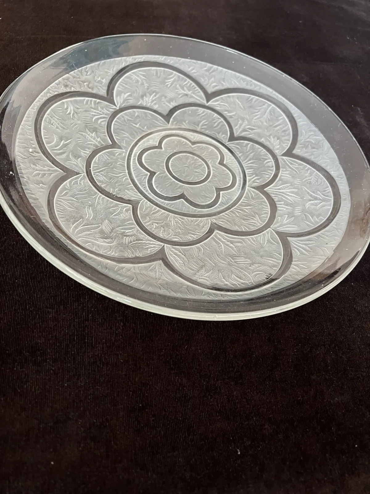 Przedwojenna Patera Art Deco – Huta Niemen, wzór nr 1758, 29 cm – Stan Gabinetowy