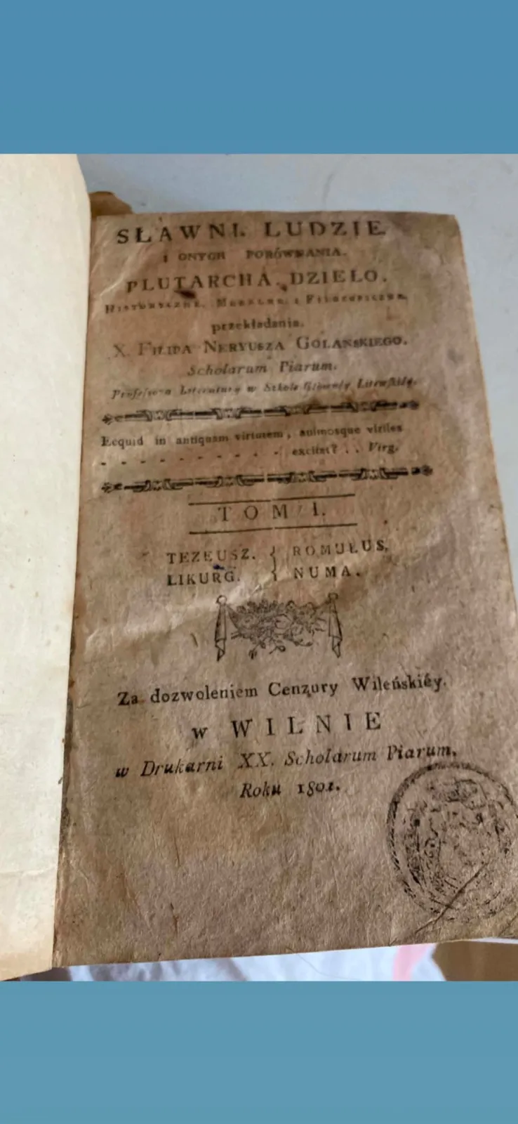Sławni Ludzie, Plutarch