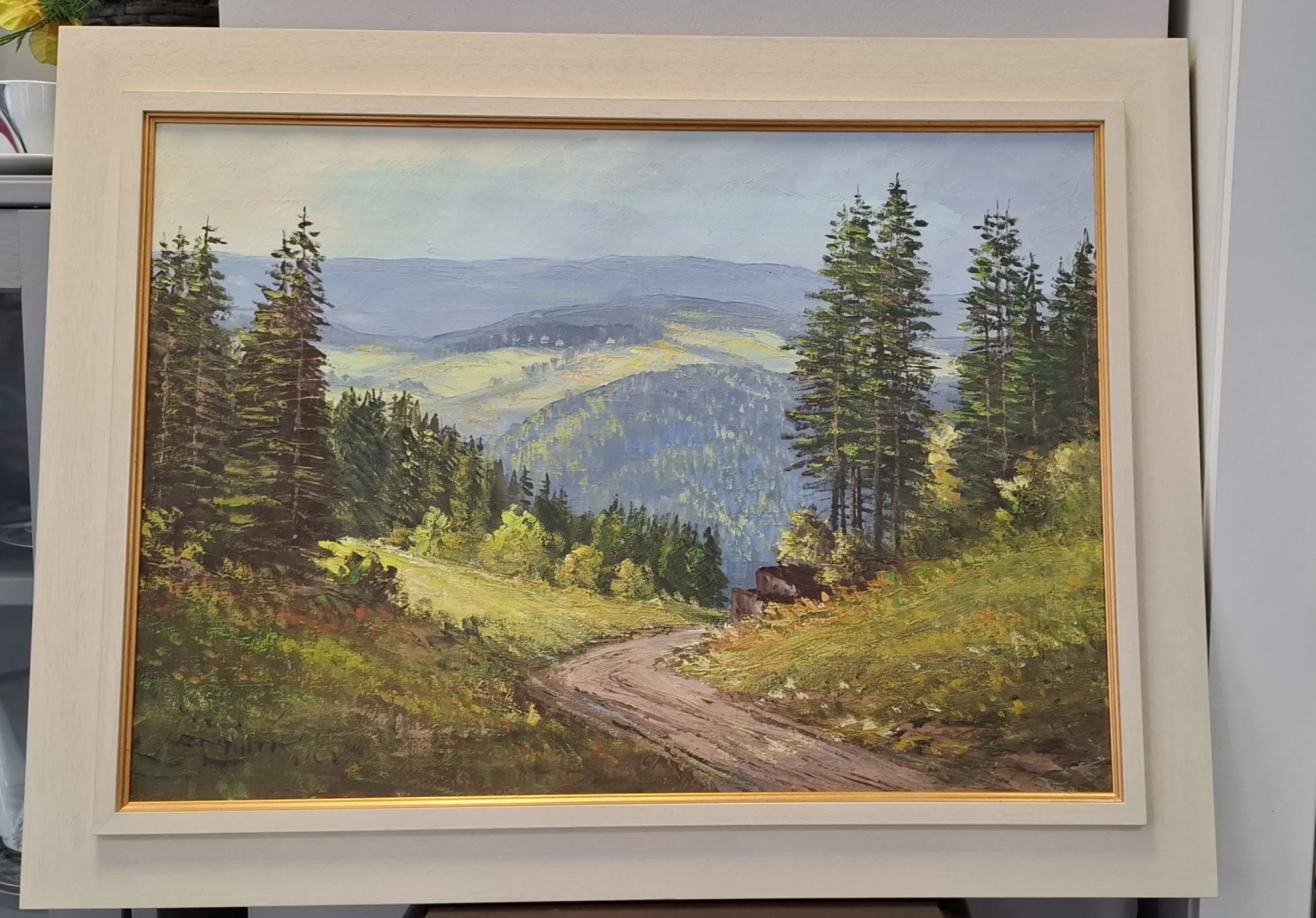 Obraz olejny ''Dolina Saale''