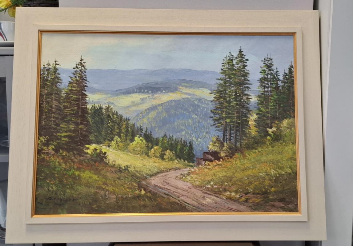 Obraz olejny ''Dolina Saale''