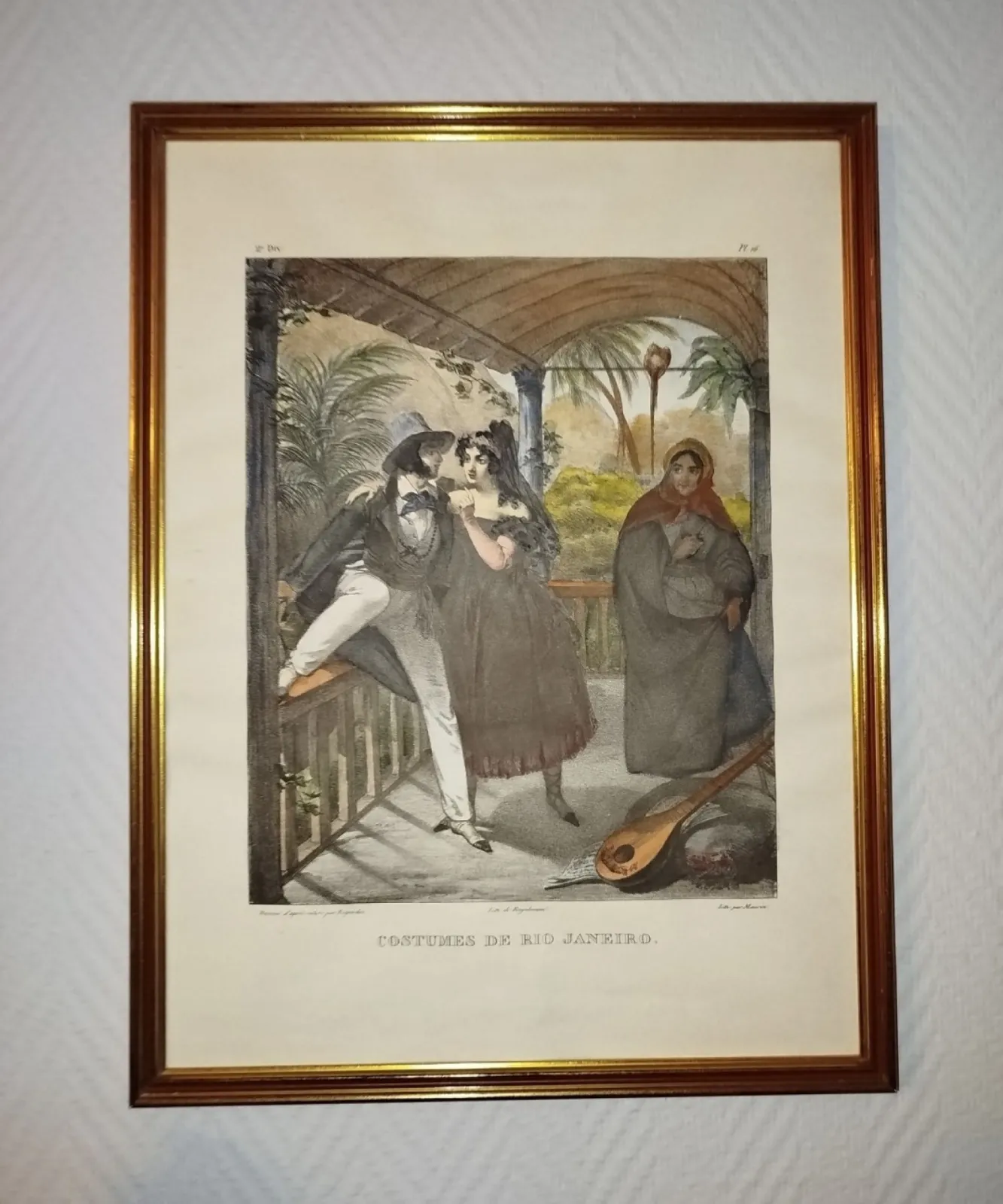 Obraz / Lithografia XIX wiek Johann Moritz Rugendas