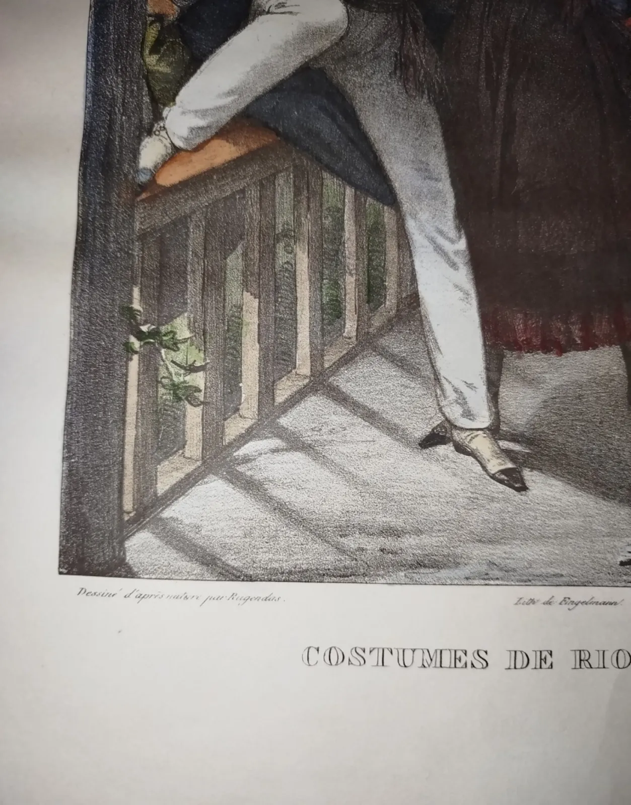 Obraz / Lithografia XIX wiek Johann Moritz Rugendas
