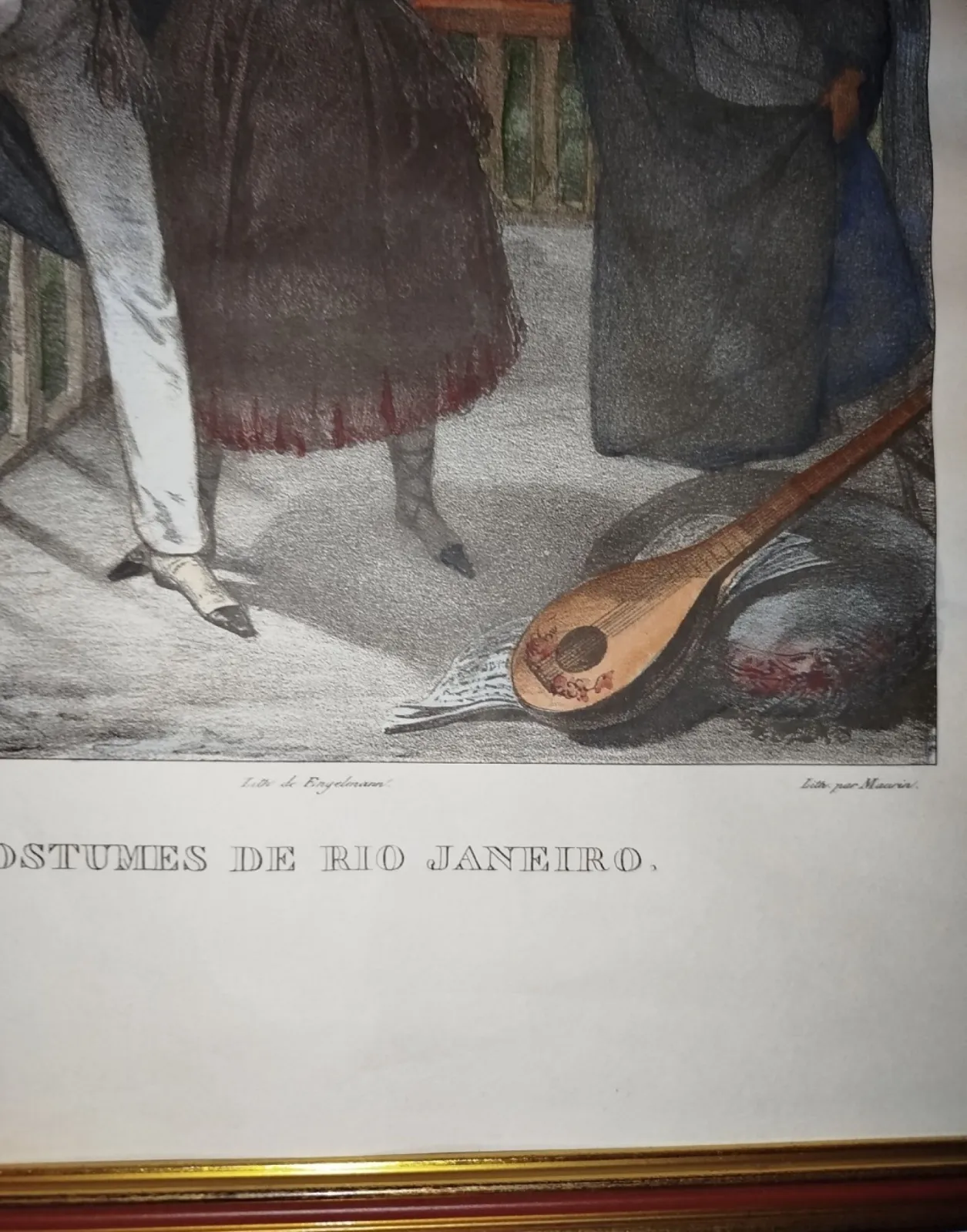 Obraz / Lithografia XIX wiek Johann Moritz Rugendas