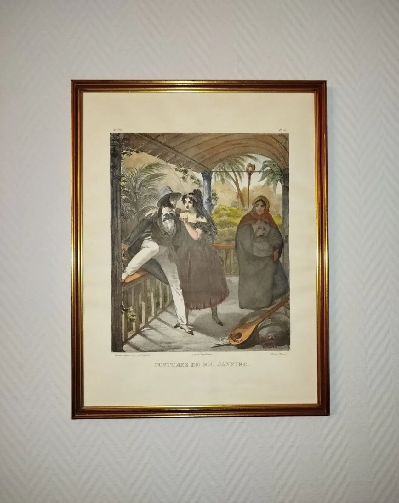 Obraz / Lithografia XIX wiek Johann Moritz Rugendas